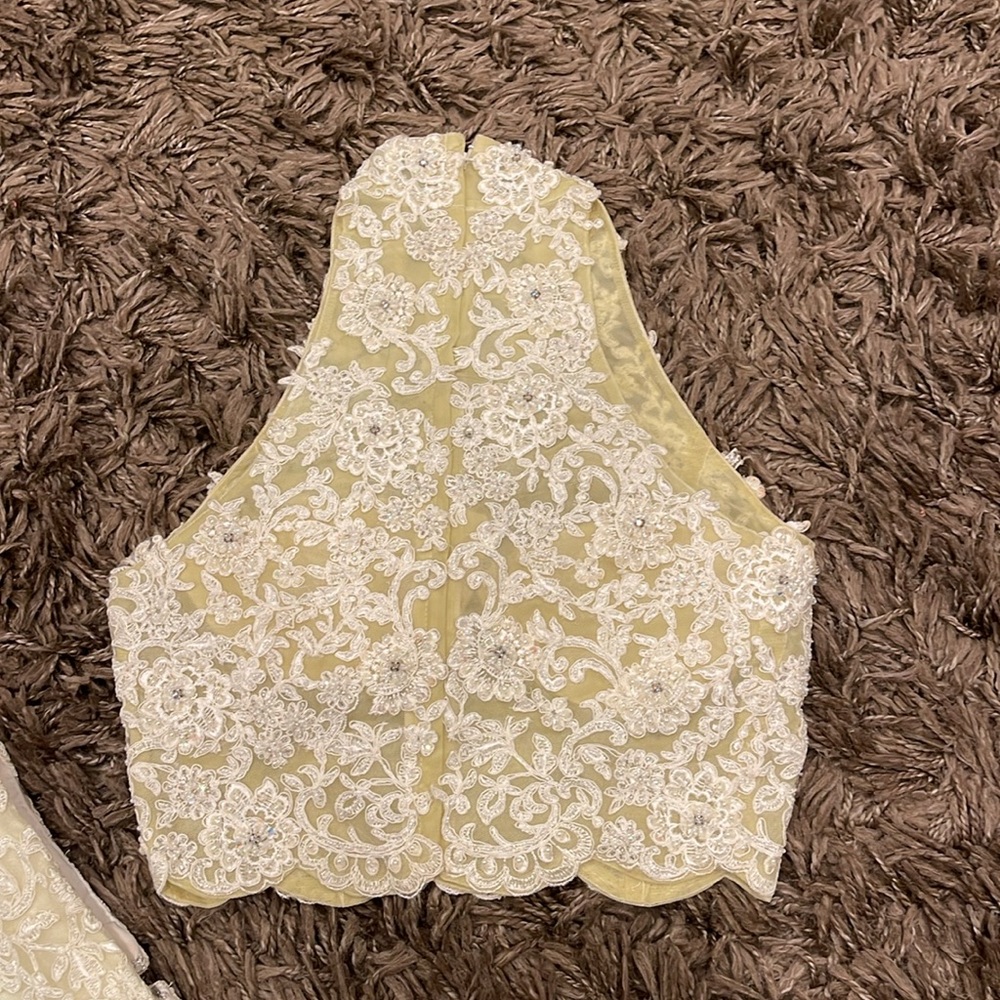 Landa Set  Size 4  Silk Long Evening Wedding Gown Vintage - Picture 7 of 17